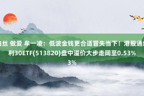 白丝 做爱 牟一凌：低波金钱更合适冒失当下！港股通红利30ETF(513820)盘中溢价大步走阔至0.53%