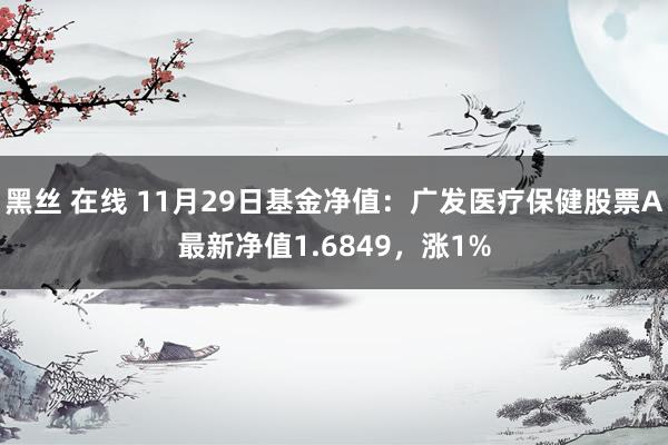 黑丝 在线 11月29日基金净值：广发医疗保健股票A最新净值1.6849，涨1%