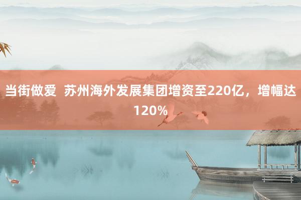 当街做爱  苏州海外发展集团增资至220亿，增幅达120%