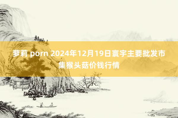 萝莉 porn 2024年12月19日寰宇主要批发市集猴头菇价钱行情