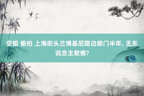 空姐 偷拍 上海街头兰博基尼路边敞门半年， 无东说念主敢偷?